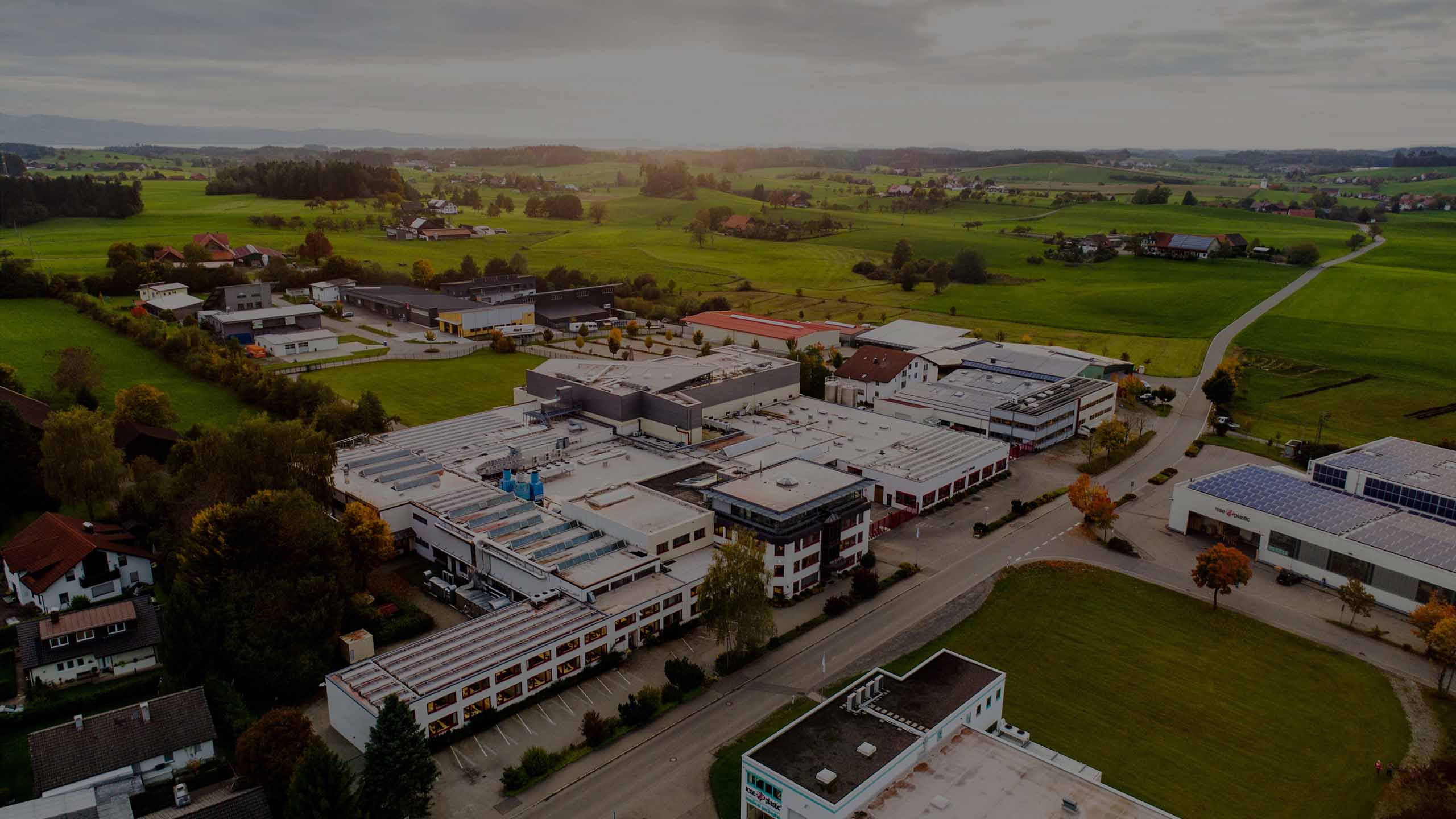 Head office of rose plastic in Hergensweiler, Germany.