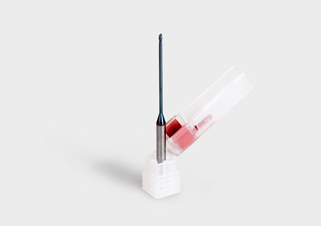 Packaging tube TopPack FoldBack Plastic packaging tube TopPack FoldBack for delicate tool tips.